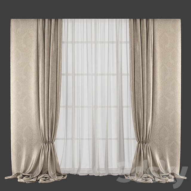 Curtain 523 3DSMax File - thumbnail 1