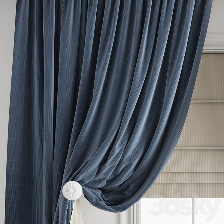 Curtain 531 3DS Max Model - thumbnail 2