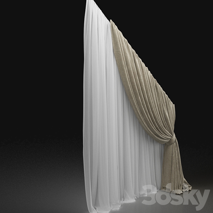 Curtain 538 3DS Max - thumbnail 2