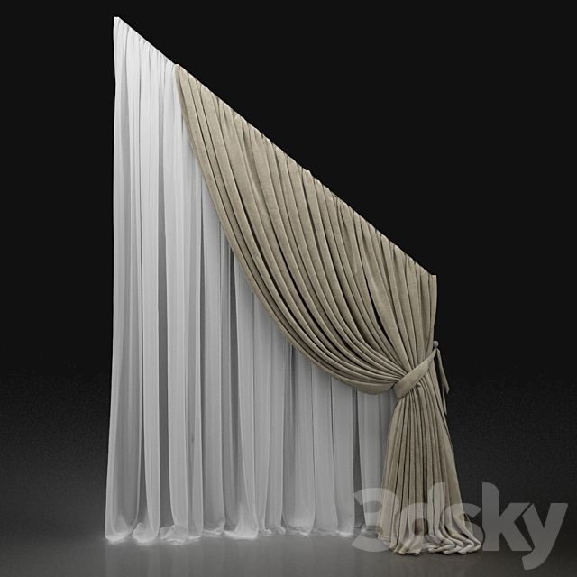 Curtain 538 3DSMax File - thumbnail 1