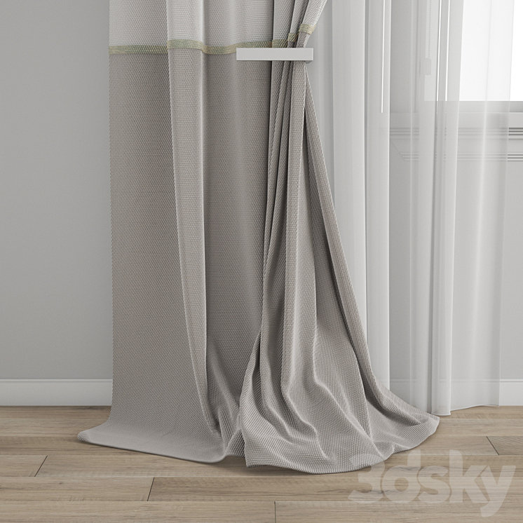 Curtain 539 3DS Max - thumbnail 2