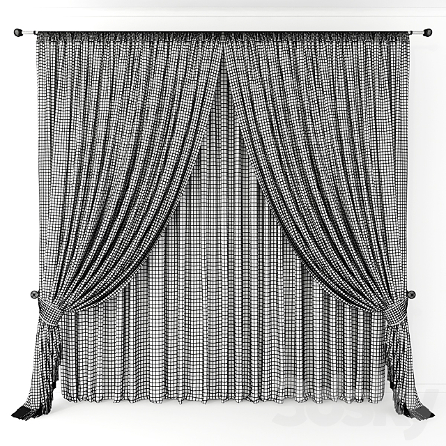 Curtain 54 3DS Max Model - thumbnail 2