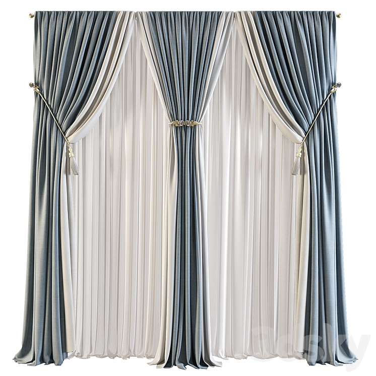 Curtain 554 3DS Max - thumbnail 1