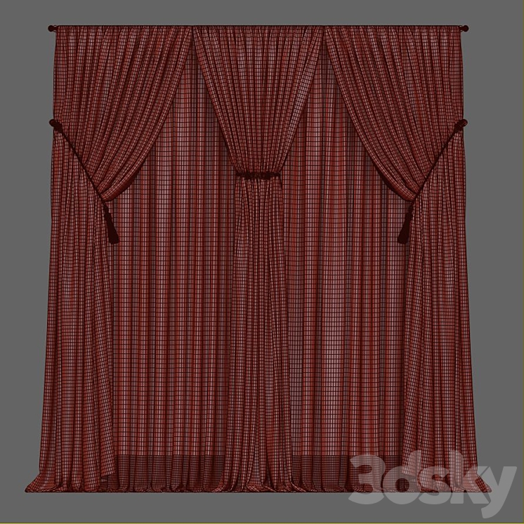 Curtain 554 3DS Max - thumbnail 2