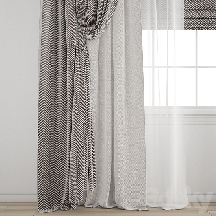 Curtain 562 3DS Max Model - thumbnail 2