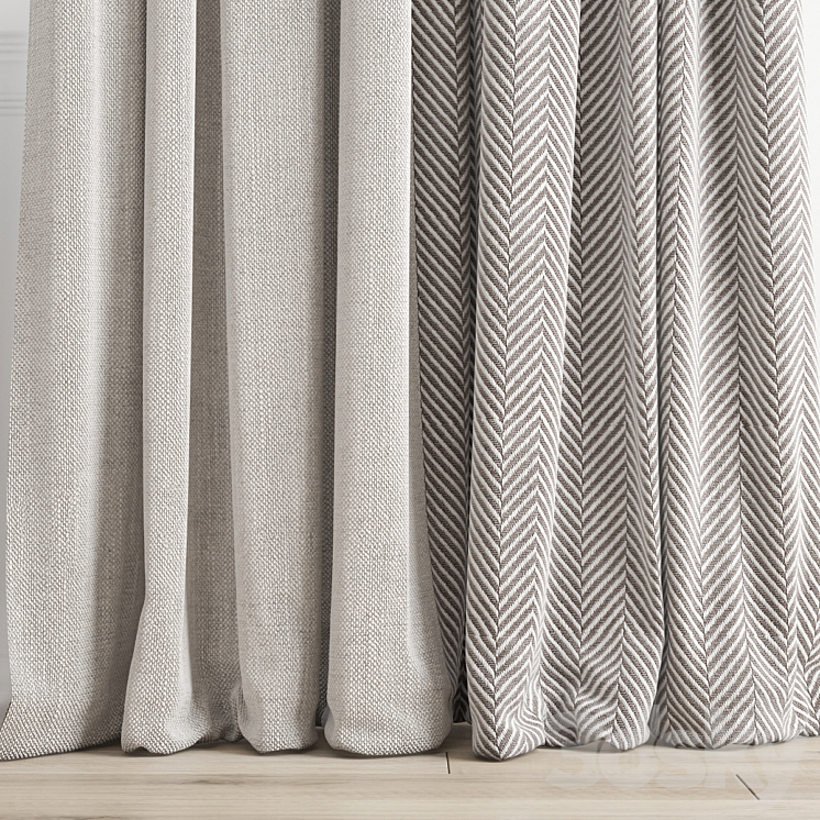 curtain 571 3DS Max Model - thumbnail 2