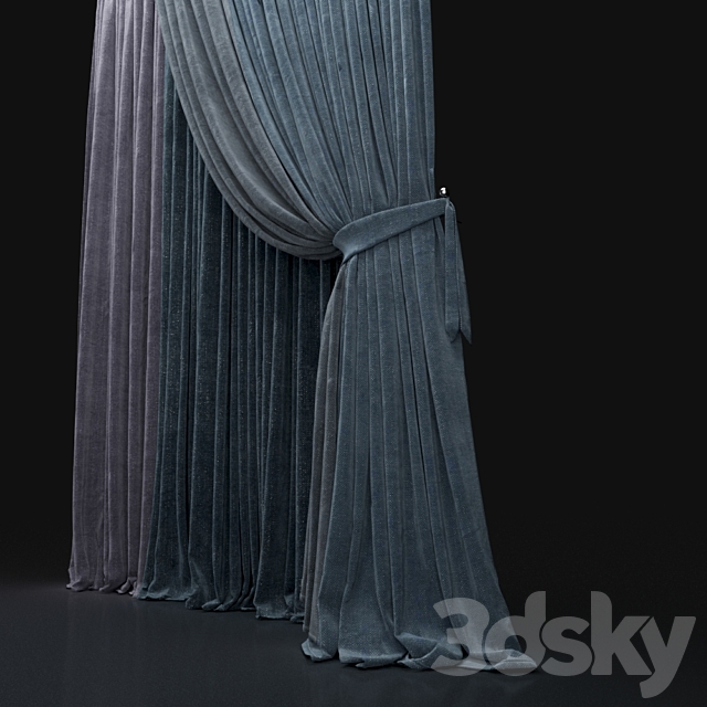 Curtain 571 3DS Max Model - thumbnail 3