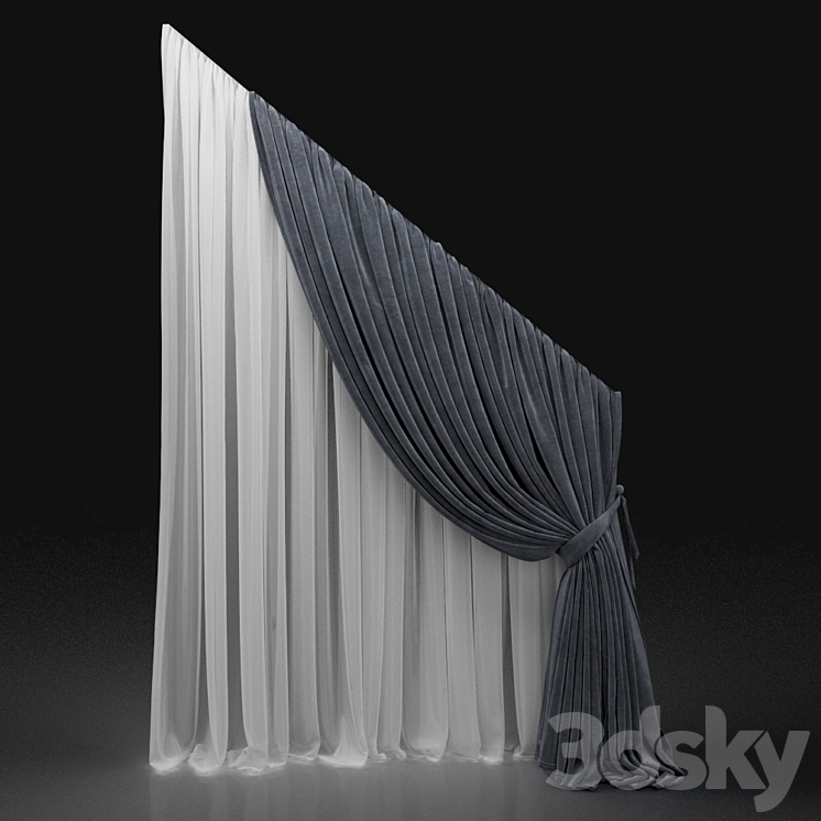 Curtain 573 3DS Max - thumbnail 1