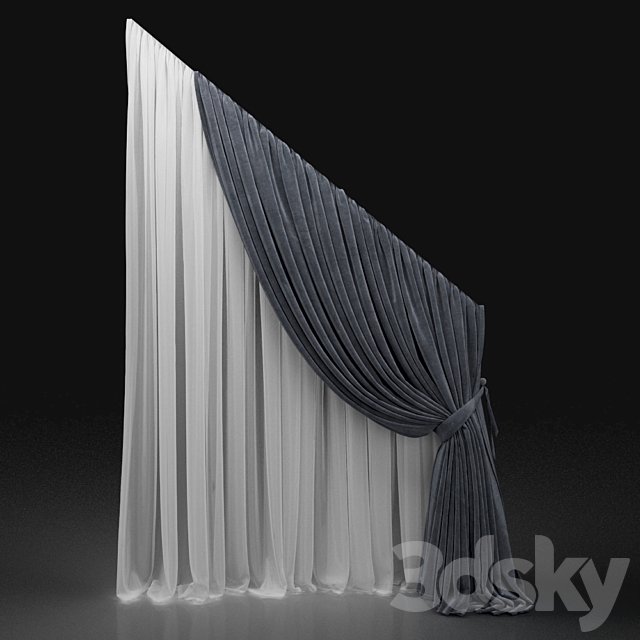 Curtain 573 3DSMax File - thumbnail 1