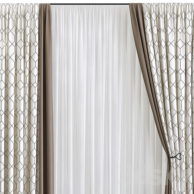 Curtain 580 3DS Max Model - thumbnail 4