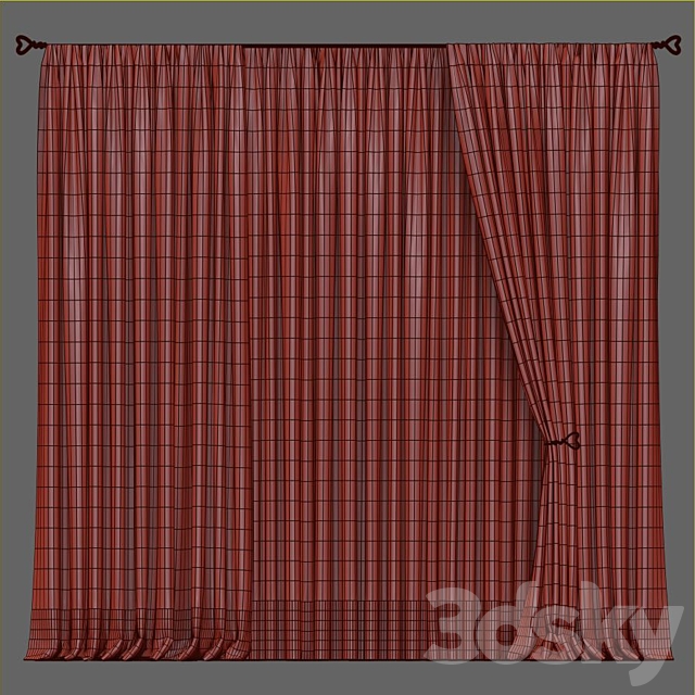 Curtain 580 3DS Max Model - thumbnail 5