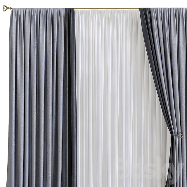 Curtain 581 3DS Max Model - thumbnail 2