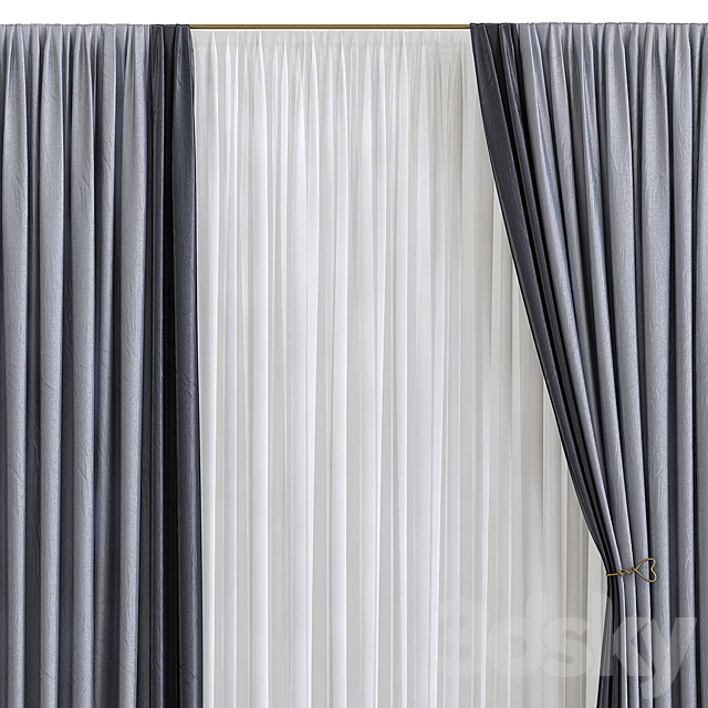 Curtain 581 3DS Max Model - thumbnail 4