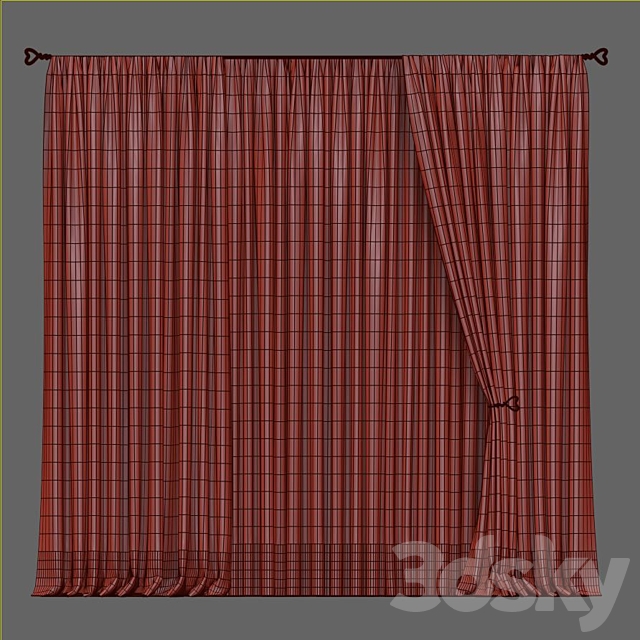 Curtain 581 3DS Max Model - thumbnail 5