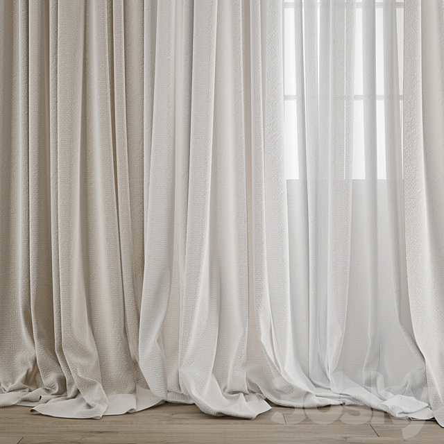 Curtain 585 3DS Max Model - thumbnail 2