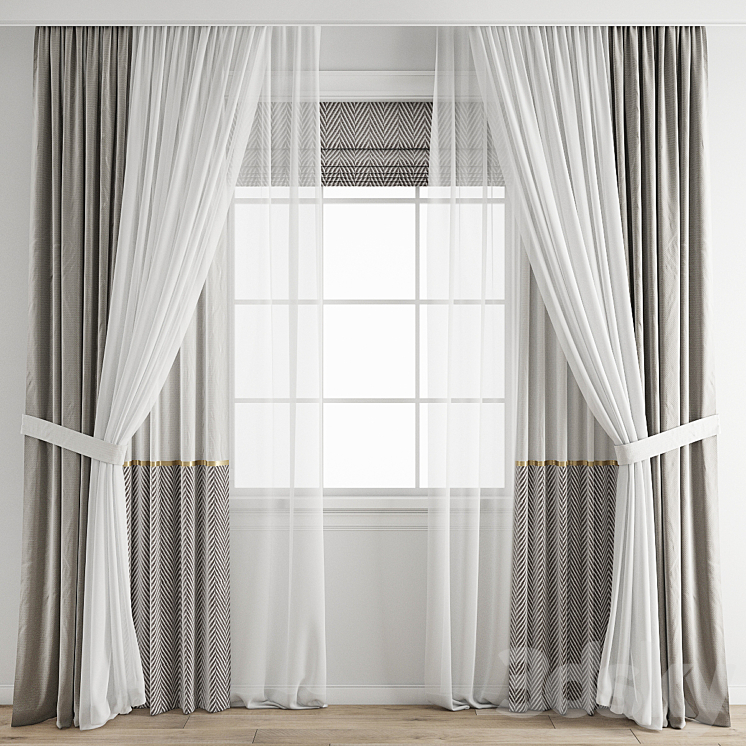 Curtain 588 3DS Max Model - thumbnail 1