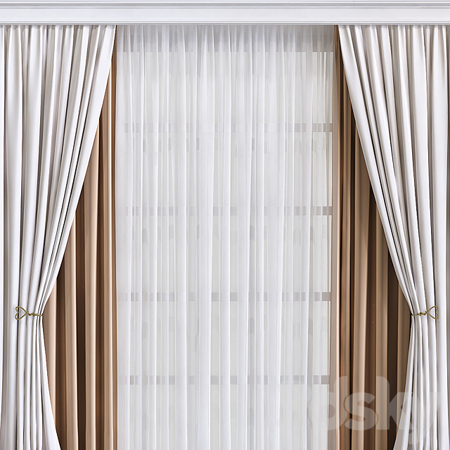 Curtain 589 3DSMax File - thumbnail 4