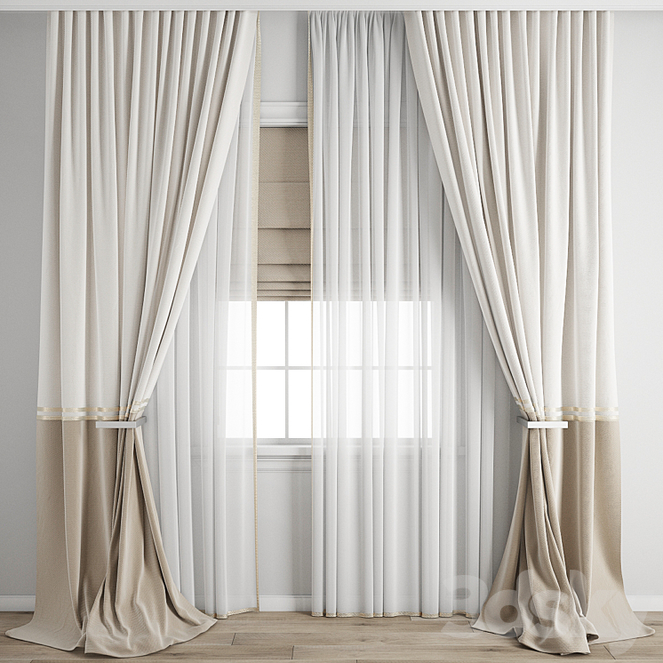 Curtain 590 3DS Max Model - thumbnail 1