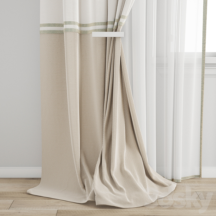 Curtain 590 3DS Max Model - thumbnail 2