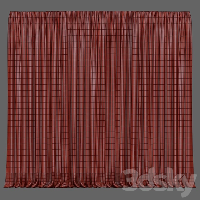 Curtain 593 3DS Max Model - thumbnail 5