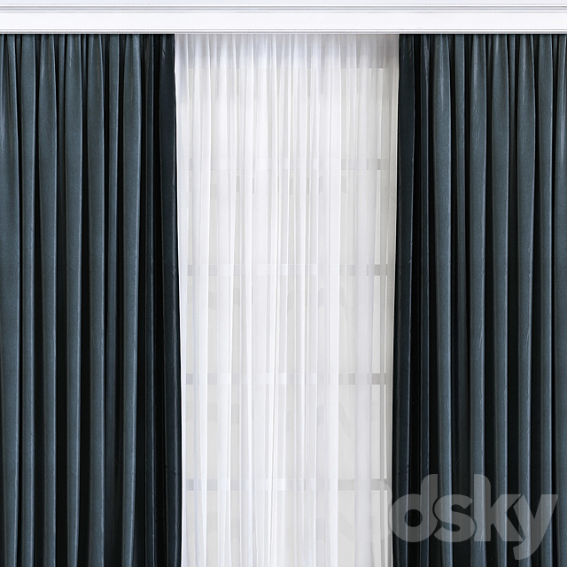 Curtain 594 3DSMax File - thumbnail 4