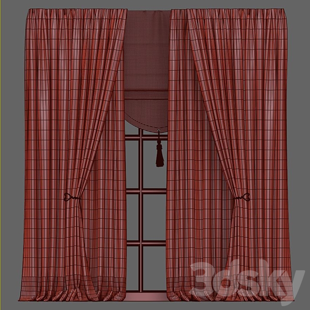 Curtain 596 3DS Max Model - thumbnail 5