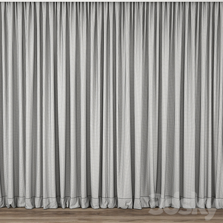 Curtain 60 3DS Max - thumbnail 2