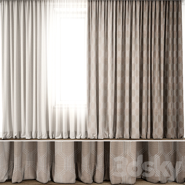 Curtain 60 3DSMax File - thumbnail 1