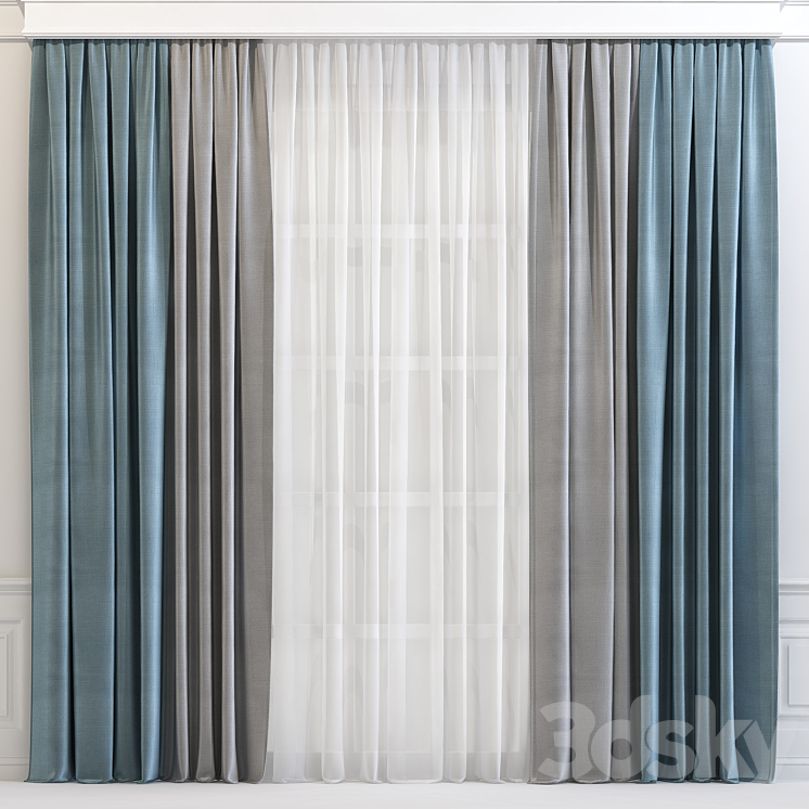 Curtain 602 3DS Max - thumbnail 1