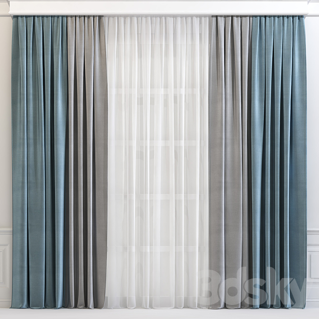 Curtain 602 3DSMax File - thumbnail 1