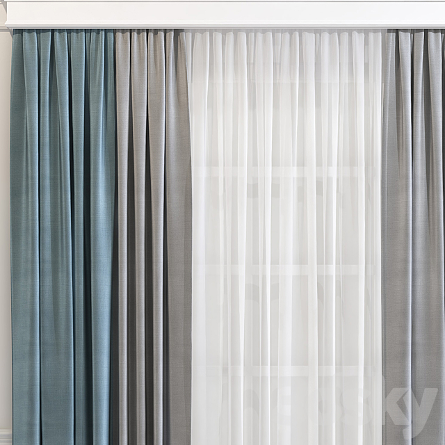 Curtain 602 3DSMax File - thumbnail 3