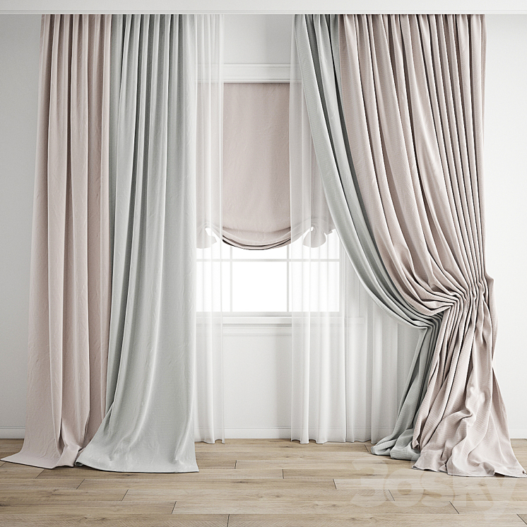 Curtain 604 3DS Max Model - thumbnail 1