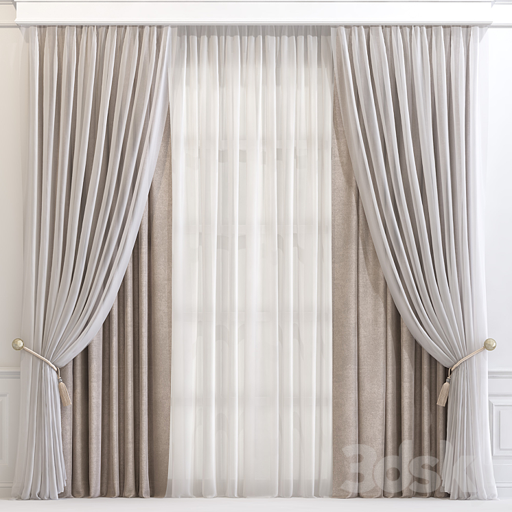 Curtain 606 3DS Max - thumbnail 1