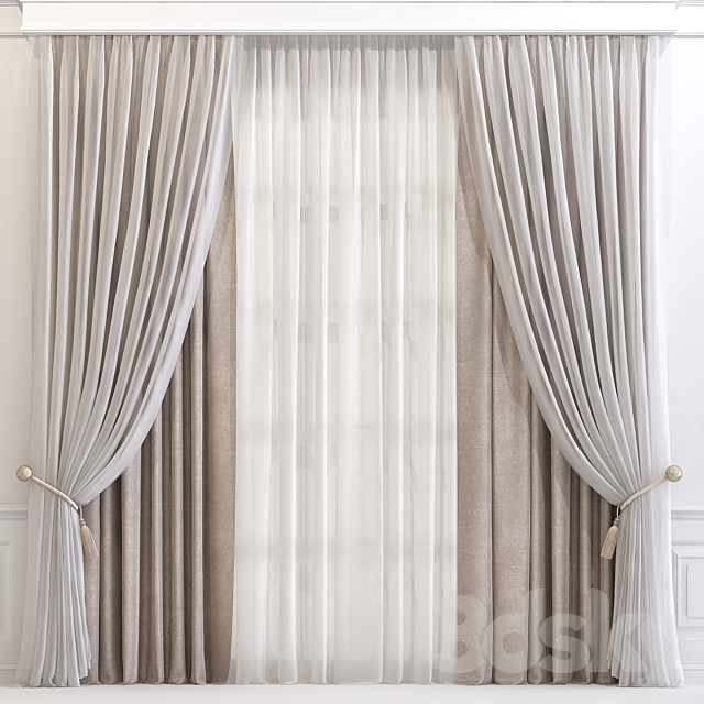 Curtain 606 3DSMax File - thumbnail 1