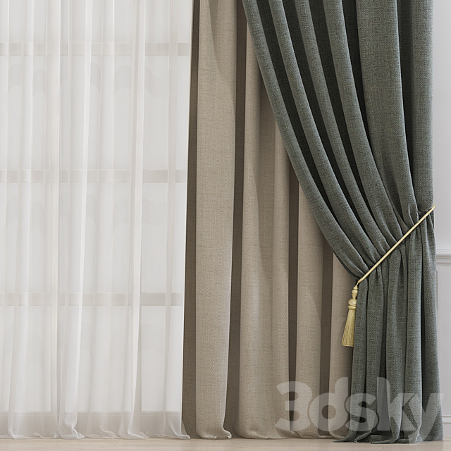 Curtain 620 3DS Max Model - thumbnail 2