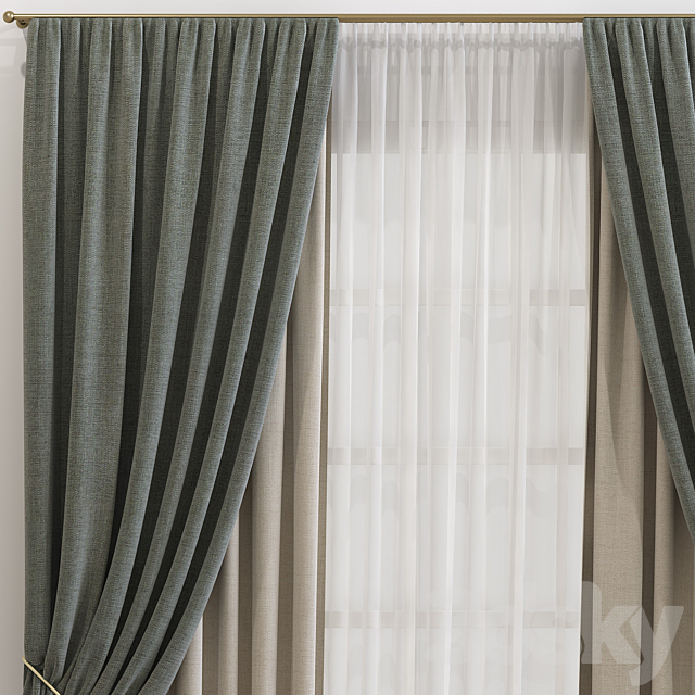 Curtain 620 3DS Max Model - thumbnail 3