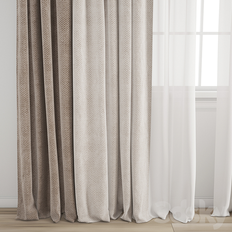 Curtain 623 3DS Max Model - thumbnail 2