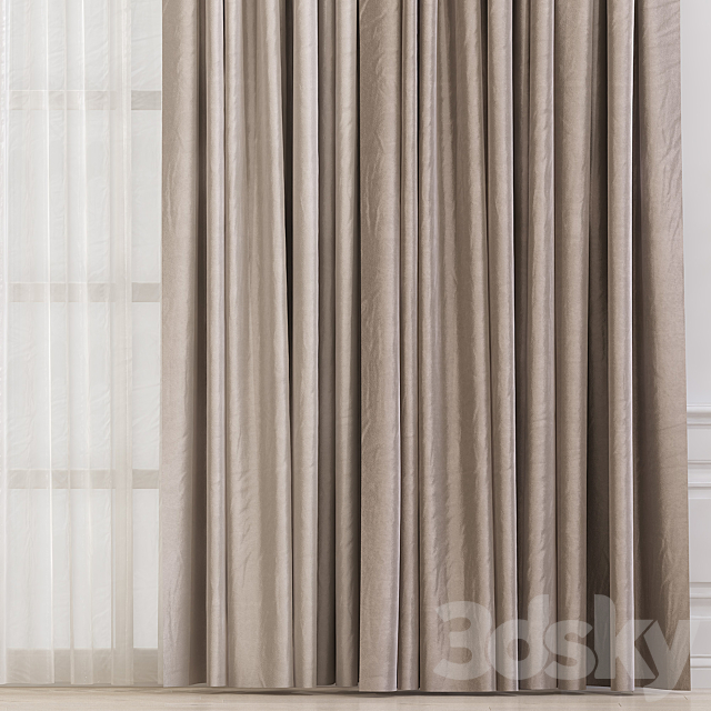 Curtain 630 3DS Max Model - thumbnail 2