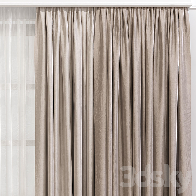 Curtain 630 3DS Max Model - thumbnail 3