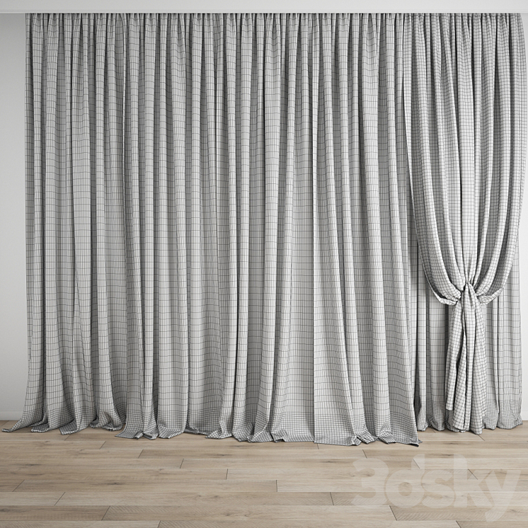 Curtain 641 3DS Max Model - thumbnail 2