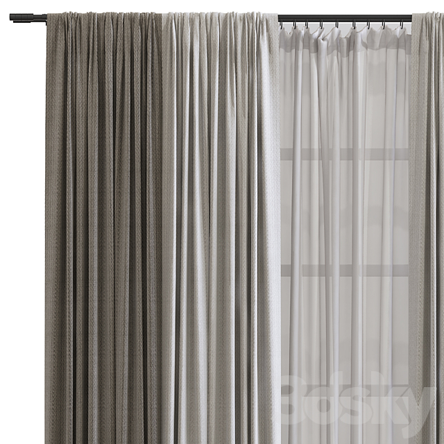 Curtain #647 3DS Max Model - thumbnail 3