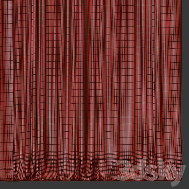 Curtain #647 3DS Max Model - thumbnail 4