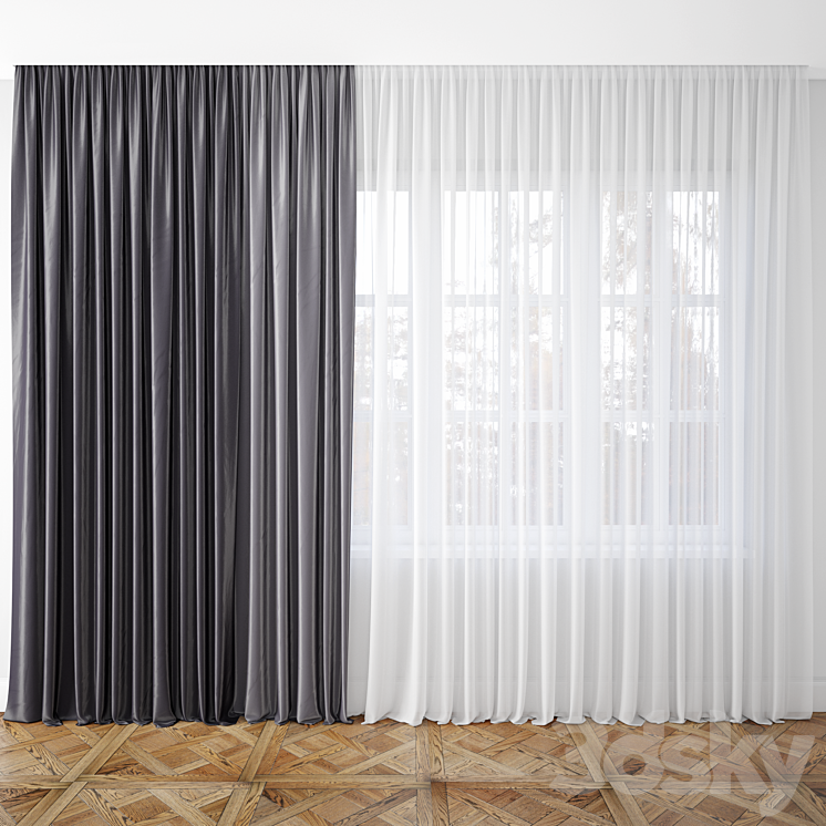 Curtain 65 3DS Max - thumbnail 1