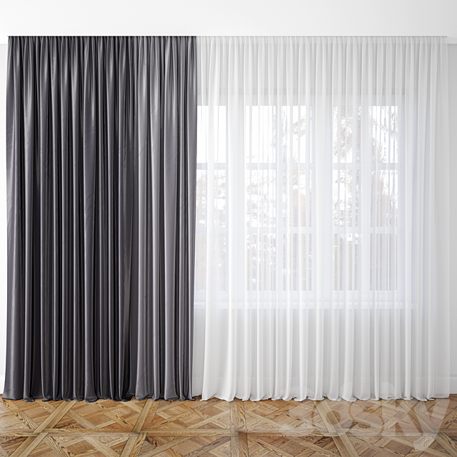 Curtain 65 3DSMax File - thumbnail 1