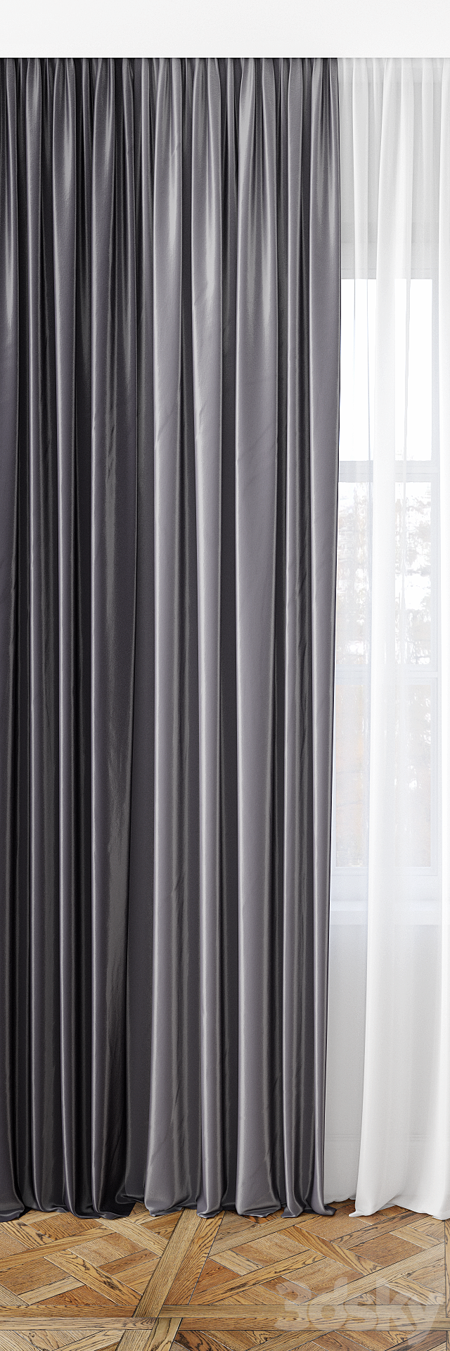 Curtain 65 3DSMax File - thumbnail 2