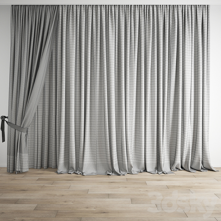 Curtain 651 3DS Max Model - thumbnail 2