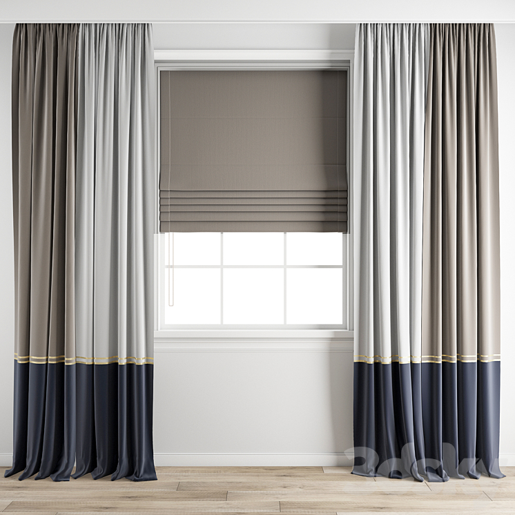 Curtain 655 3DS Max Model - thumbnail 1