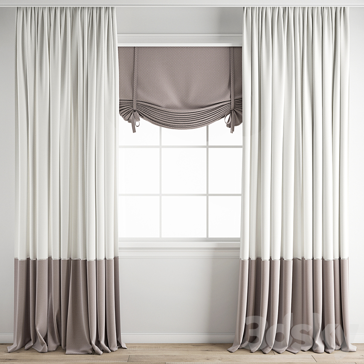 Curtain 657 3DS Max Model - thumbnail 1