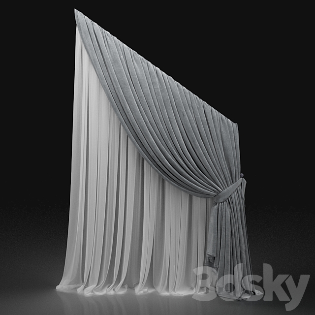 Curtain 659 3ds Max - thumbnail 1