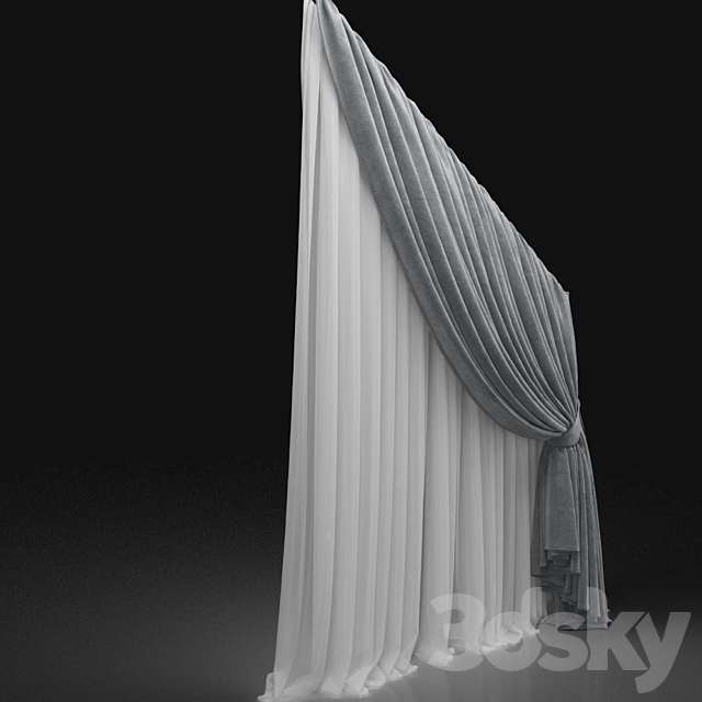 Curtain 659 3ds Max - thumbnail 2